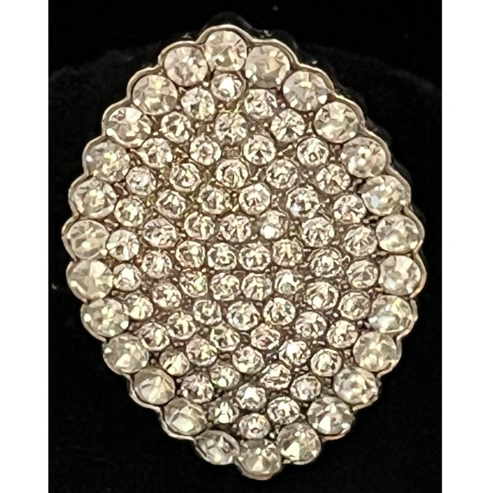 Indian Silver-Tone Cubic Zirconia Ring